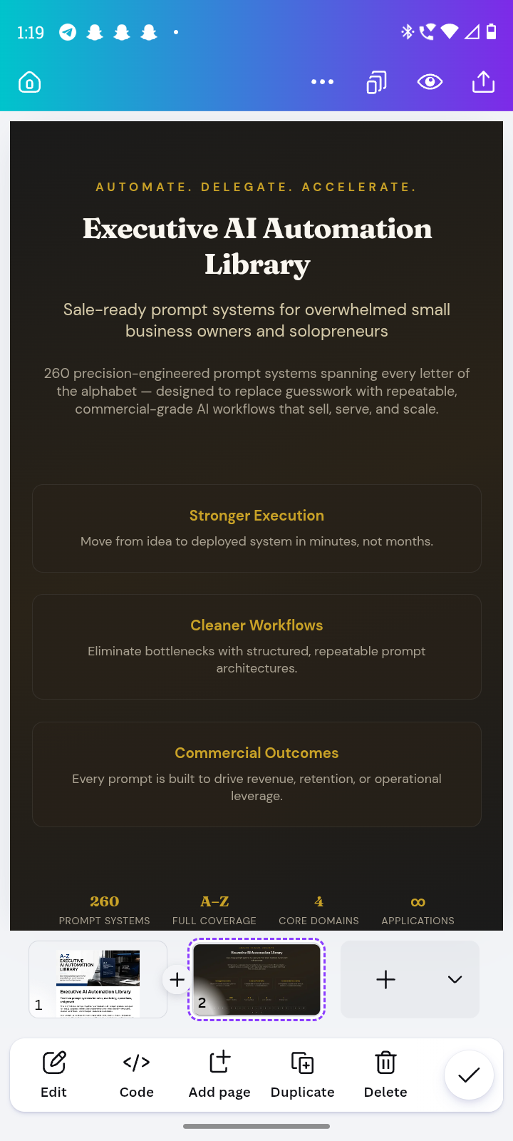 A.I. EXECUTIVE AUTOMATION LIBRARY